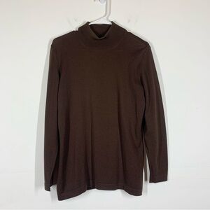 VTG Escada Brown Knit Turtleneck Sweater Size 36 or US 6